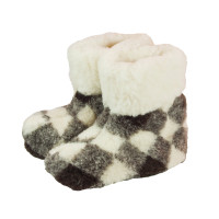 merino aitas vilnas čības - klasiskās, melnbaltās