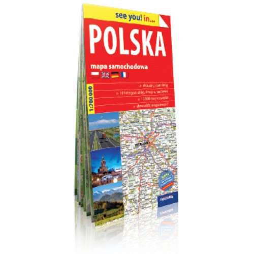 polijas ceļu karte - 1:700 000