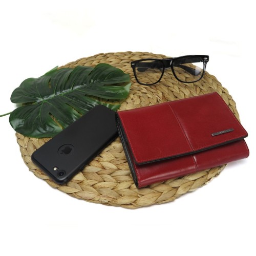 sieviešu naudas maks black/red  v2