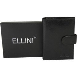 vertikālais, ādas naudas maks no ellini