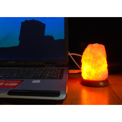 miniatūrā sāls lampa ar usb