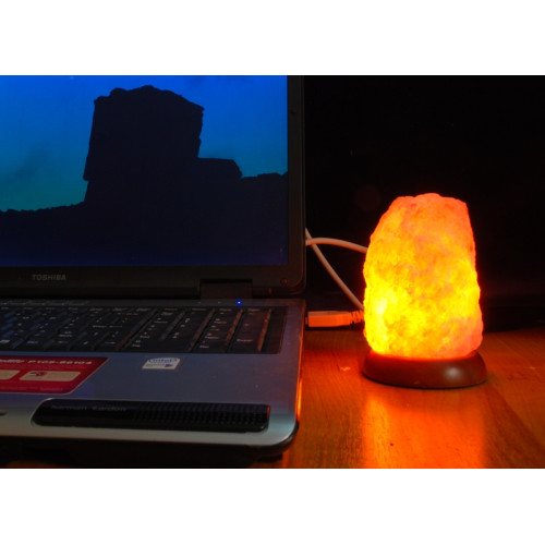 miniatūrā sāls lampa ar usb