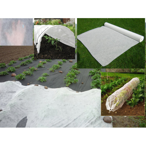 baltā agroplēve 0.8x50m (40 m2), 50 g/kvm