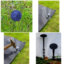 tapas-enkuri agroplēves un sietu stiprināšanai, 12.5cm, 100 gab.