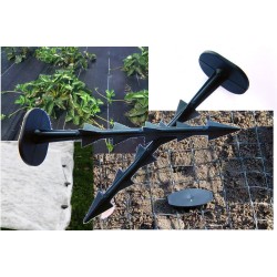 tapas-enkuri agroplēves un sietu stiprināšanai, 12cm, 50 gab.