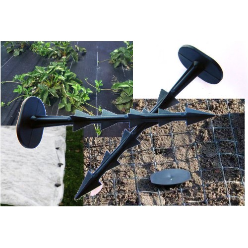 tapas-enkuri agroplēves un sietu stiprināšanai, 12cm, 50 gab.